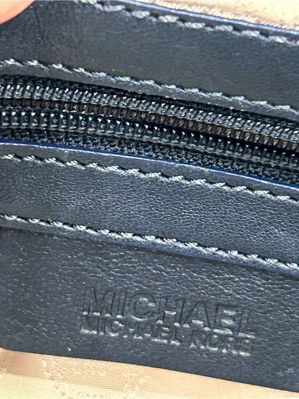 Michael Kors Black Quilted Shoulder Bag with Silver Chain